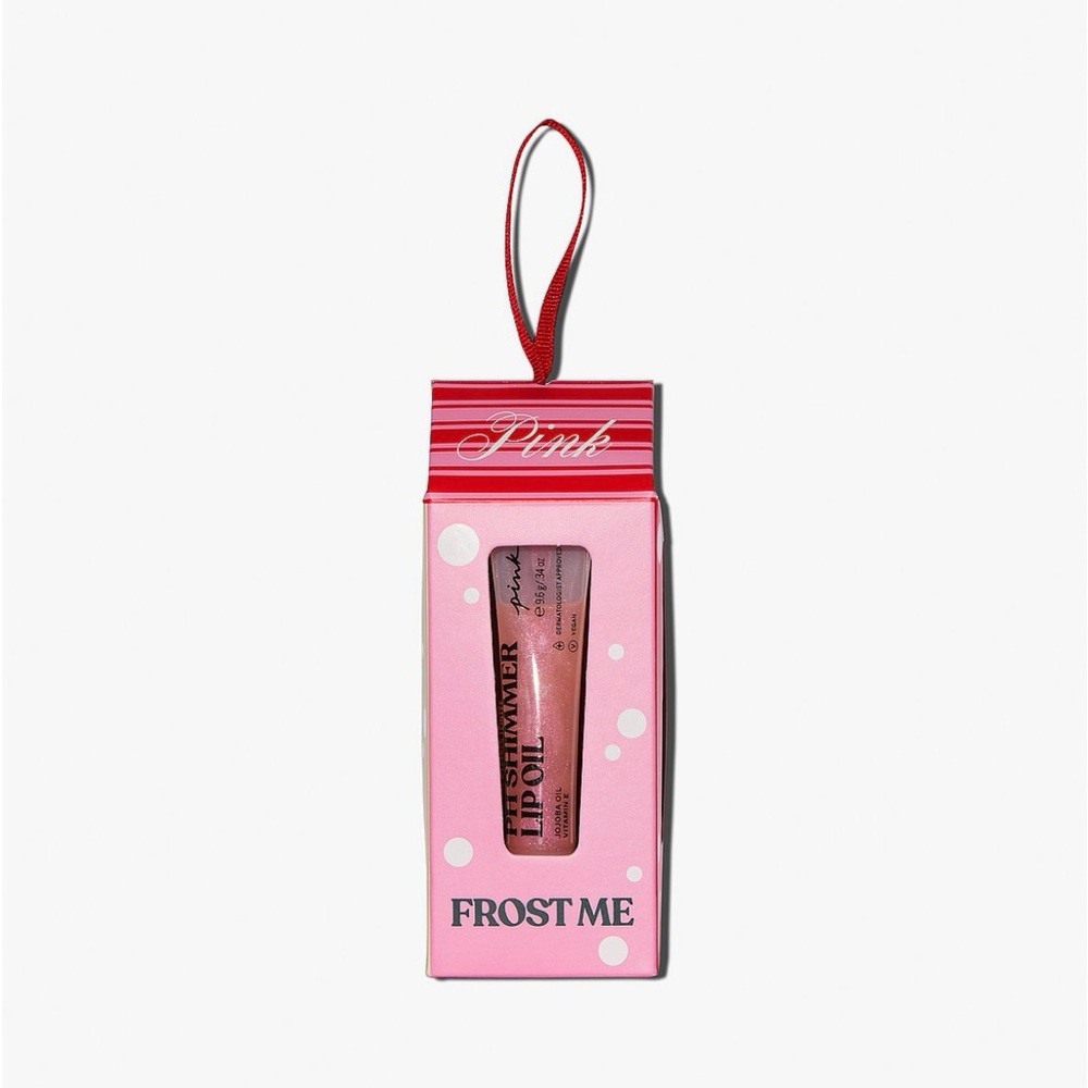 Pink Victoria’s Secret Tint me, Gloss me, Frost me 3 piece lip oil gift set